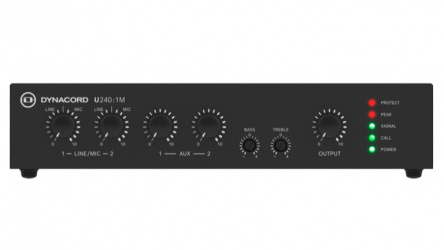 Bosch Amplificador de Audio U240:1M-US, Alámbrico, 1 Canal, Euroblock, 70 - 100V 