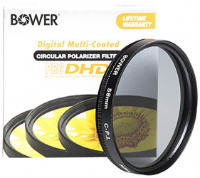 Bower Filtro para Cámara Polarizado Fp58, 5.8cm, Negro 