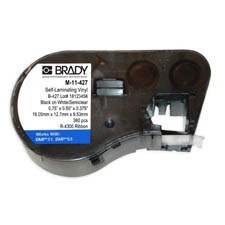 Cinta Brady 142032 Negro/Blanco, 1.9cm x 1.2cm, para Brady 