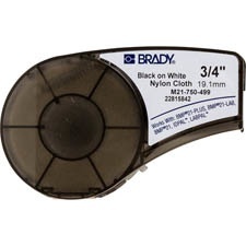 Cinta Brady M21 B499 Negro en Blanco, 0.75'' x 16', para BMP21 