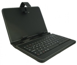 BRobotix Funda con Teclado Español para Tablet 7'', Negro 