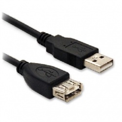 BRobotix Cable USB-A Hembra - USB-A Macho, 90cm  