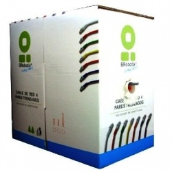 BRobotix Bobina de Cable Ethernet Cat5e, UTP, 305 Metros 