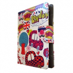 BRobotix Funda Protectora para Tablet 7'', Diseño London 
