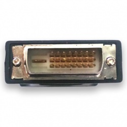 BRobotix Adaptador DVI-I Macho - VGA Hembra, Negro 