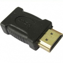 BRobotix Adaptador HDMI Macho - HDMI Hembra, Negro 