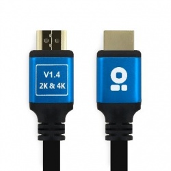BRobotix Cable HDMI 1.4 Macho - HDMI 1.4 Macho, 4K, 7.5 Metros, Negro/Azul 