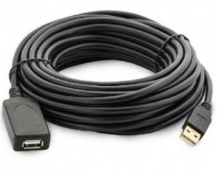 BRobotix Cable USB A Macho - USB A Hembra, 10 Metros, Negro 