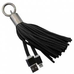 BRobotix Cable de Carga USB A Macho - Lightning Macho, 20cm, Negro, para iPhone/iPad 