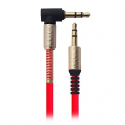 Broobotix Cable AUX 3.5mm Macho - 3.5mm Macho, 1.2 Metros, Rojo 