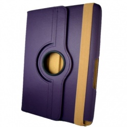 BRobotix Funda de Vinipiel para Samsung Galaxy Note 10.1'', Morado 