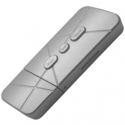 BRobotix Lector MicroSD y Reproductor MP3, Plata 