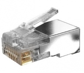 BRobotix Conector RJ-45, Transparente, 100 Piezas 