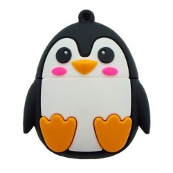 Memoria USB BRobotix 180300-11, 16GB, USB 2.0, Pingüino 