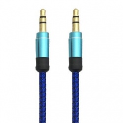 BRobotix Cable AUX 3.5mm Macho - 3.5mm Macho, 1 Metro, Azul 