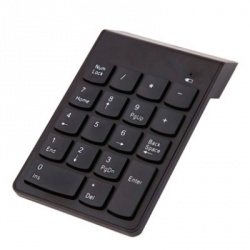 BRobotix Teclado Numérico 180704, Inalámbrico, USB, Negro 