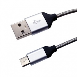 BRobotix Cable USB A Macho - Micro USB B Macho, 1 Metro, Negro 