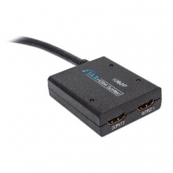 BRobotix Video Splitter HDMI, 2 Puertos HDMI, Negro 