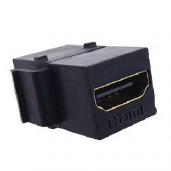 BRobotix Adaptador HDMI Hembra - HDMI Hembra, Negro 