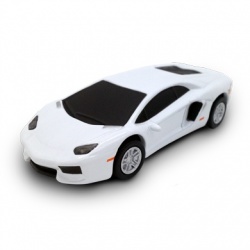 Memoria USB BRobotix 222147, 4GB, USB 2.0, Lamborghini Blanco 