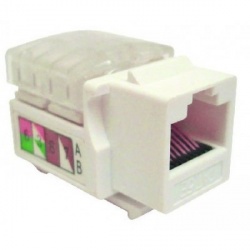 BRobotix Jack de Red Cat6 UTP, RJ-45, Blanco 