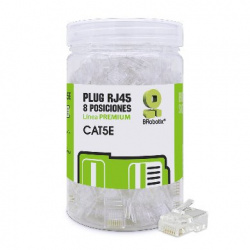 BRobotix Conector RJ-45 263786, Cat5e, 100 Piezas 