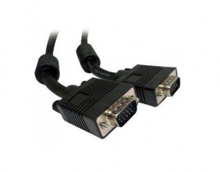 BRobotix Cable VGA (D-Sub) Macho - VGA (D-Sub) Macho, 7.5 Metros, Negro 