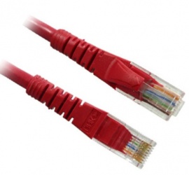 BRobotix Cable Patch Cat5e UTP con Bota RJ-45 Macho - RJ-45 Macho, 1.2 Metros, Rojo 