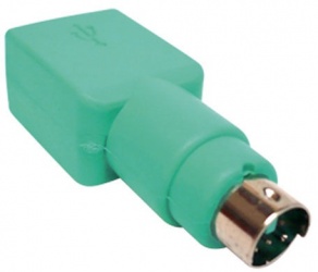 BRobotix Adaptador USB Hembra - PS2 Macho, Verde 