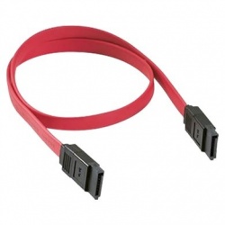 BRobotix Cable SATA 7-pin Macho - SATA 7-pin Macho, 1 Metro, Rojo 