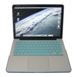 BRobotix Membrana de Teclado para MacBook Pro Retina 13.3'', Turquesa 