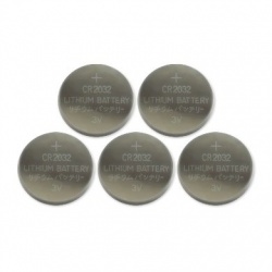 BRobotix Batería CMOS CR2032, 5 Piezas, para Bios 