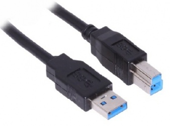 BRobotix Cable USB 3.0 A Macho - USB 3.0 B Macho, 1.8 Metros, Negro 