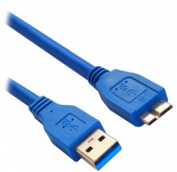 BRobotix Cable USB Macho - Micro-USB B Macho, 1 Metros, Azul 