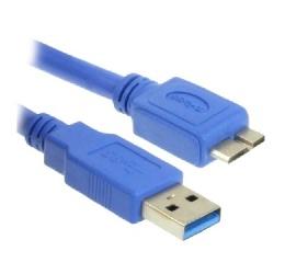 BRobotix Cable USB 3.0 A Macho - Micro USB B Macho, 1.8 Metros, Azul 