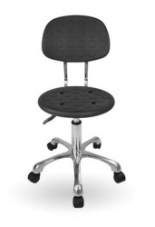 BRobotix Silla 406429, Respaldo duro, Negro 