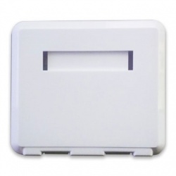 BRobotix Caja para Pared 537429, 1 Puerto, Blanco 