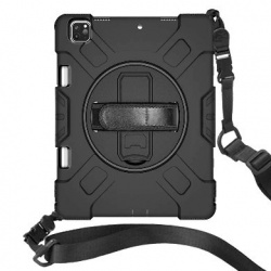 BRobotix Funda de uso rudo, con correa y giro 360º para iPad 12.9