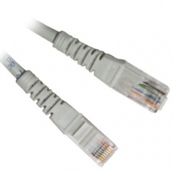 BRobotix Cable Patch Cat6 UTP con Bota RJ-45 Macho - RJ-45 Macho, 90cm, Gris 