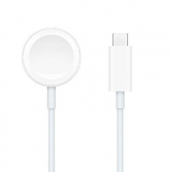 BRobotix Cable USB-C de Carga Magnética para Apple Watch, 1 Metro, Blanco 