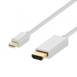 BRobotix Cable Mini DisplayPort Macho - HDMI Macho, 1.8 Metros, Blanco 