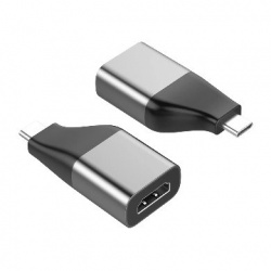 BRobotix Adaptador USB-C Macho - HDMI Hembra, Negro/Gris 