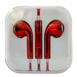 BRobotix Audífonos Intrauricales 611237, 1.15 Metros, Rojo Metálico 