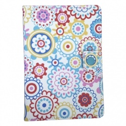 BRobotix Funda de Vinipiel para Tablet 7'', Floral Fantasy 
