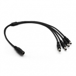 Brobotix Cable 5.5/2.1mm Hembra - 4x 4x 5.5/2.1mm Macho, 50cm, Negro 