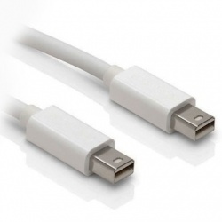 BRobotix Cable Mini DisplayPort 1.1 Macho - Mini DisplayPort 1.1 Macho, 1.8 Metros, Blanco 