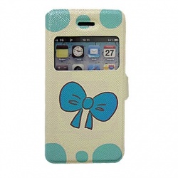 BRobotix Funda 806888MO para iPhone 4/4S,Blanco/Azul 