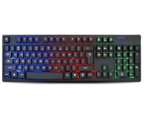 Teclado Gamer BRobotix K630 RGB, Alámbrico, Negro (Inglés) 