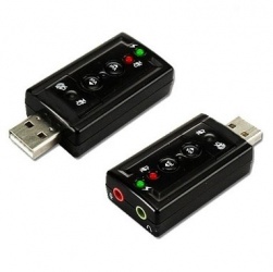 BRobotix Convertidor USB - Audio 7.1 con Control de Volumen 