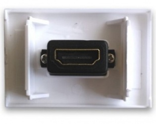 BRobotix Tapa HDMI, 1 Puerto, Conector Hembra, Blanco 